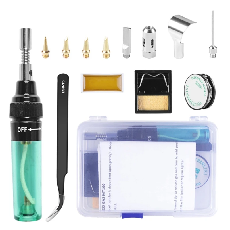 

Portable Soldering Iron Kit 1300 Celsius Welding Pen Burners Blow Torch
