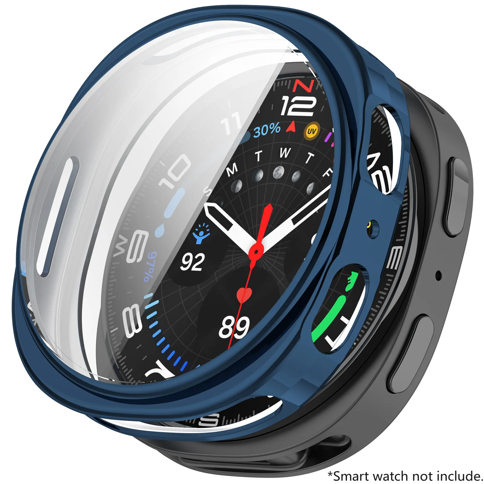 Enhanced TPU Protective Bumper Shell for Smartwatch – Soft, Hollow-Out Design, Watch Cover Accessory