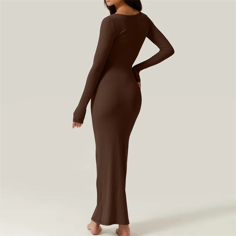 y2k Bodycon Dress Women Going Out Solid Color Square Neck Long Sleeve Dresses Sexy Evening Party Dresses Clubwear 19 y2k Bodycon Dress Women Going Out Solid Color Square Neck Long Sleeve Dresses Sexy Evening Party Dresses Clubwear