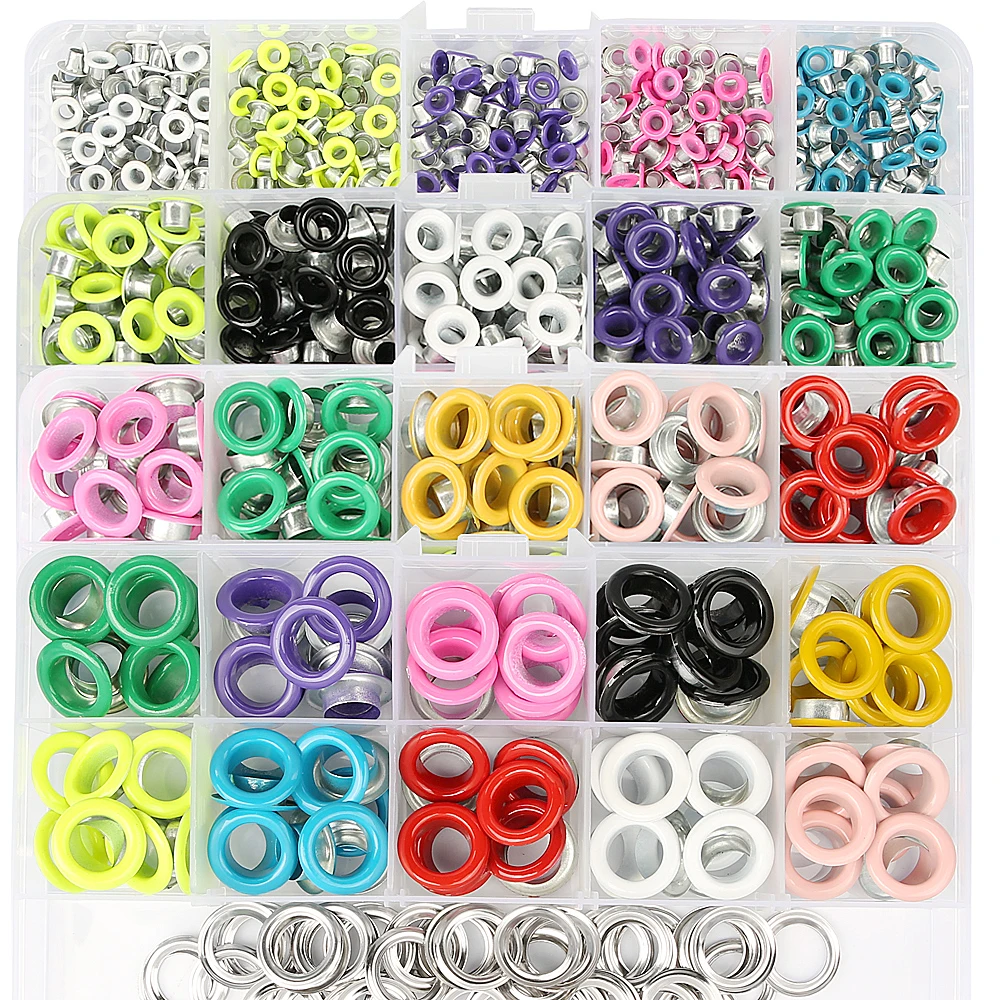 Eyelet Grommet Ring Kit Eyelet Grommet Ring Eyelet Punch Tool Set Grommet Eyelet Kit Grommet Punch Tool Grommet Tool Kit Grommet Tool Eyelet Grommet Dies 3-10mm Metal Color Eyelet Grommet Multifunctional Pliers Kit Leather Round Eye Rings DIY Shoes Belt Scrapbooking Punching Tool