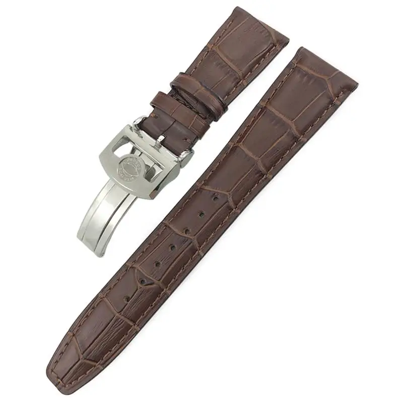

HAODEE Cowhide Watchband For IWC Portuguese Portofino Pilot Genuine Leather 20mm 21mm 22mm Watch Strap Spherical Buckle