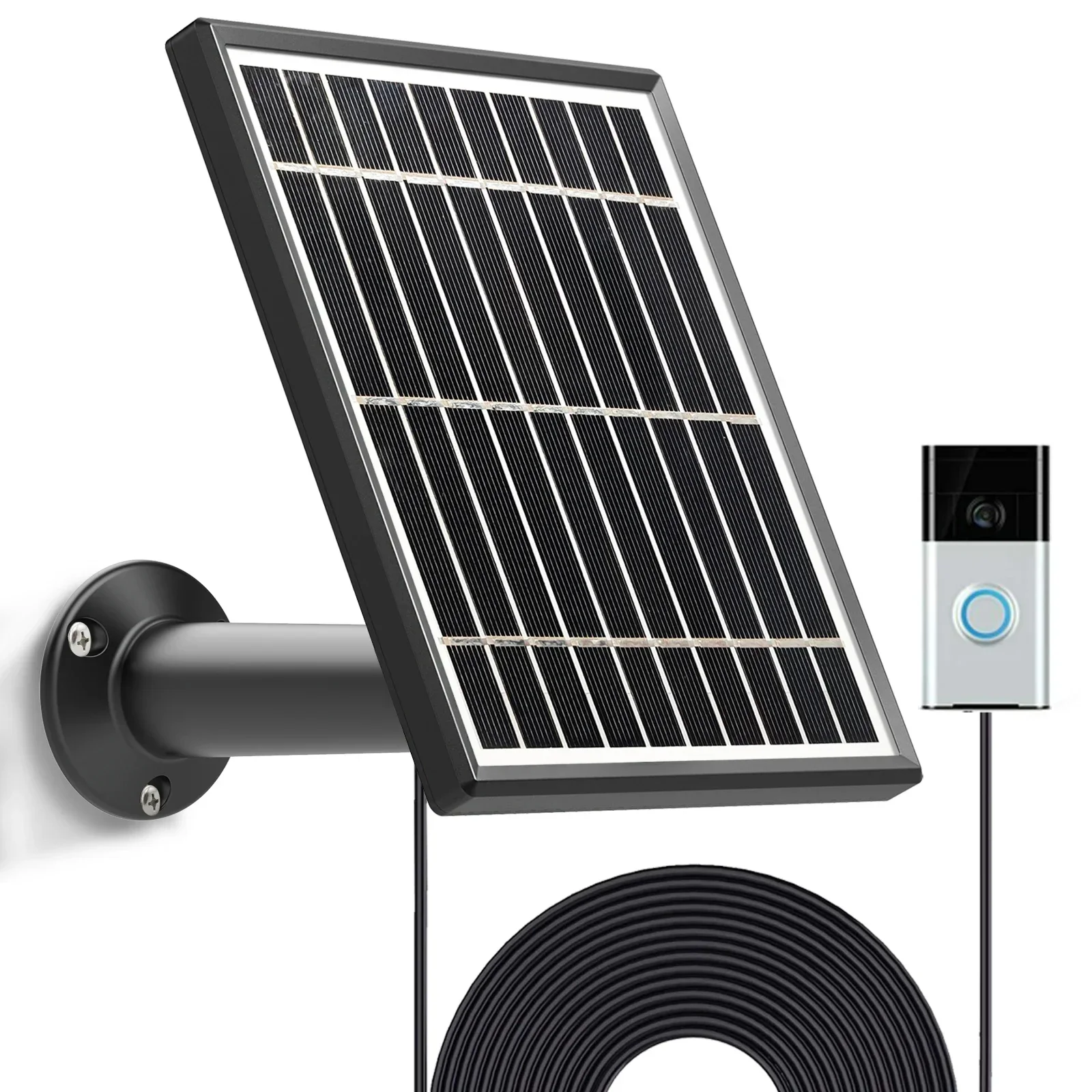 Best Battery-powered EverExceed 5W Solar Charger For Ring Doorbell
