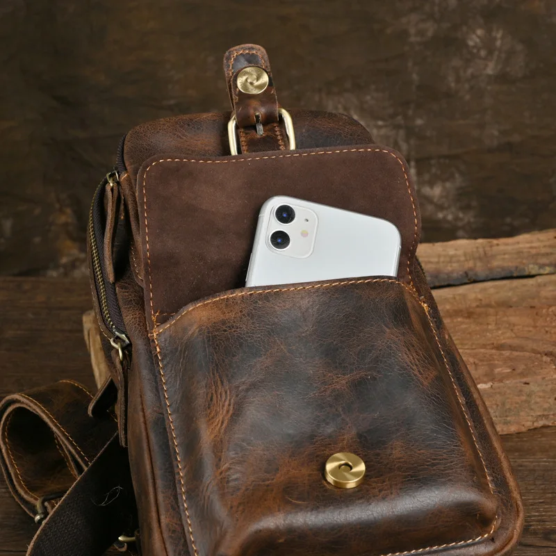 Рисунок 2 - Нагрудная сумка из 2023 натуральной кожи