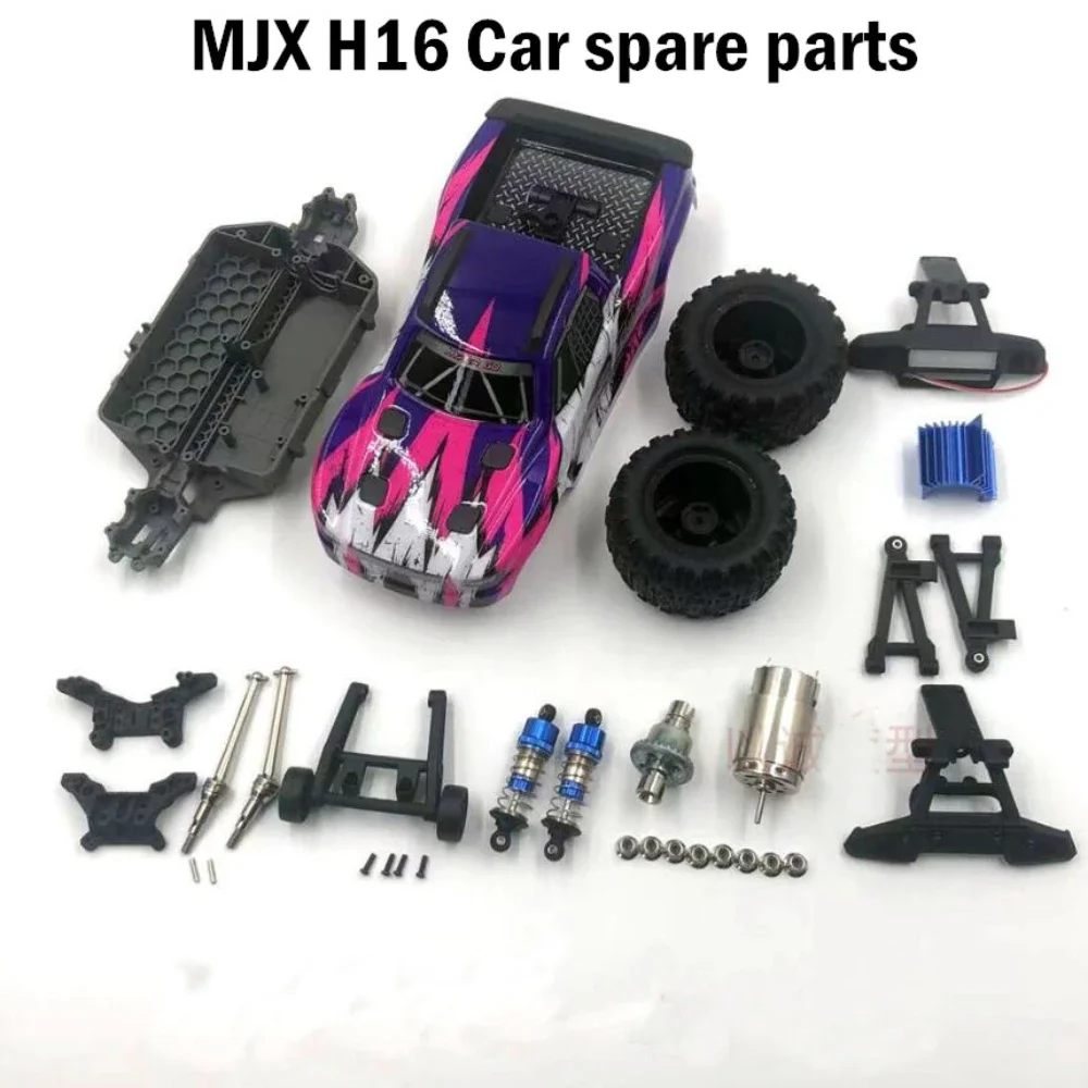 

Автомобильные запасные части MJX H16 H16H H16E H16P RC, автомобильный корпус, амортизатор, подшипник, винт, рулевая чашка, заднее колесо, панель сиденья, шестерня