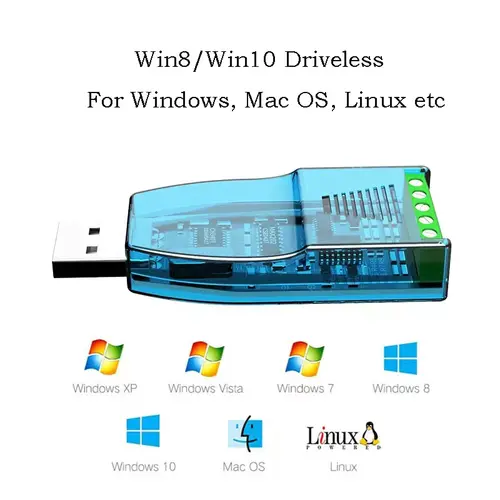 USB to RS485 RS232 Converter Industrial Protection Serial Port Module Communicate Cable Splitter Dongle Data Extend Adapter - Image 3