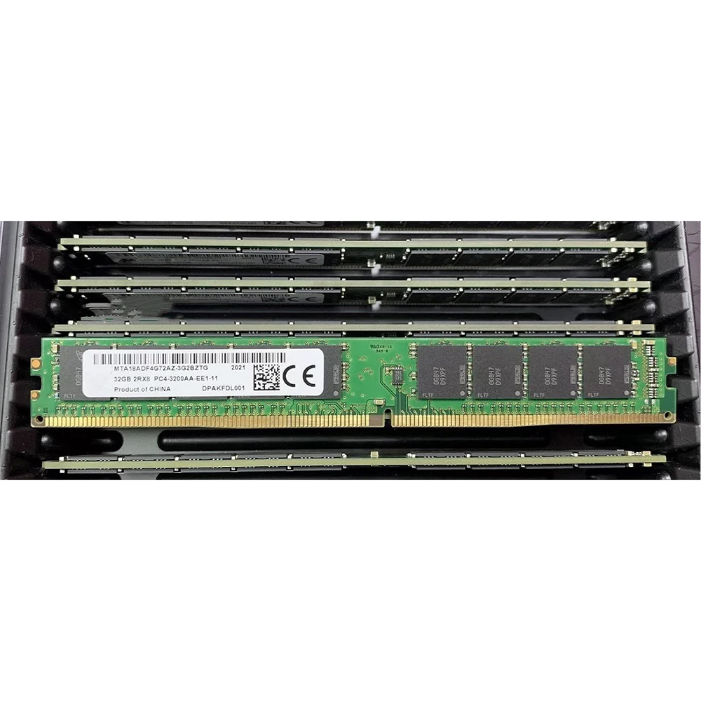 1 Pcs 32GB For MT RAM 32G 2RX8 PC4-3200 DDR4 3200 UDIMM ECC VLP MTA18ADF4G72AZ-3G2BZTG 4 1 Pcs 32GB For MT RAM 32G 2RX8 PC4-3200 DDR4 3200 UDIMM ECC VLP MTA18ADF4G72AZ-3G2BZTG - Image 2