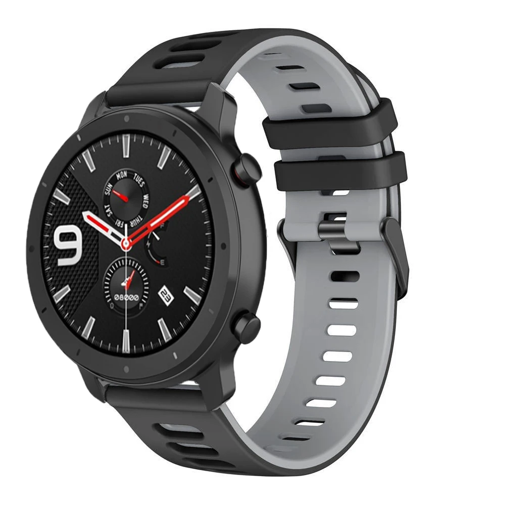 Silicone Sport Watchband – 20/22mm Replacement Strap