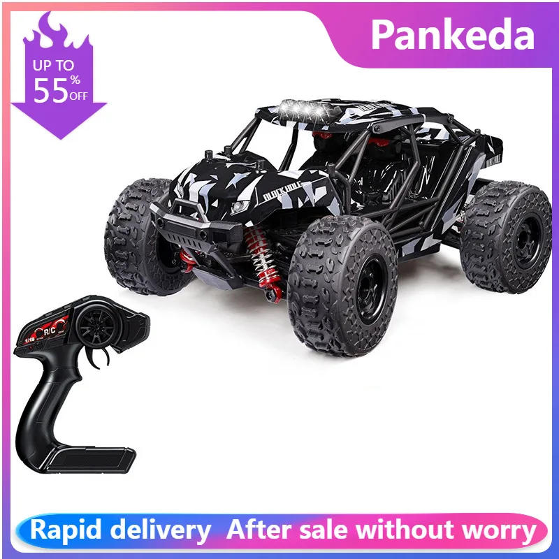 ZWN 1:18 36KM/H RC Car with LED Light 4WD Electric Drift Remote Control Racing High Speed Monster Truck for Children Toys Gifts