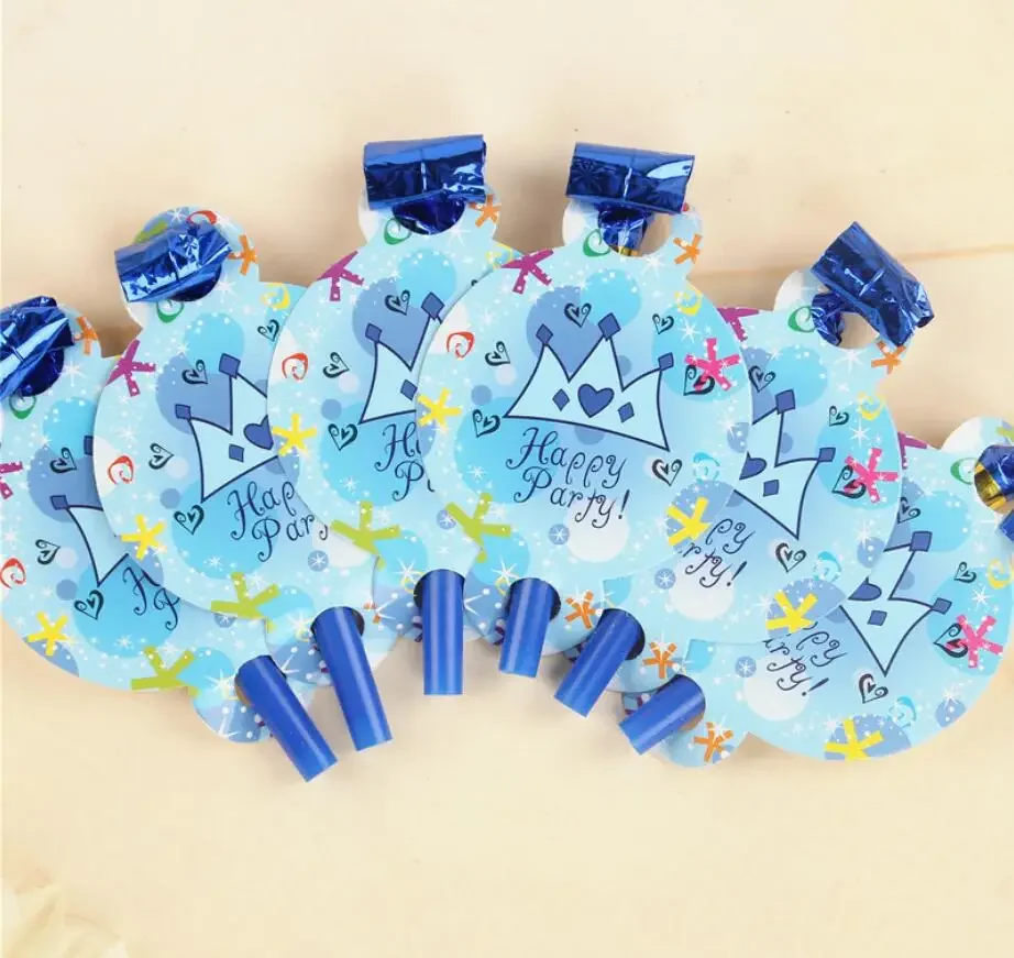 6Pcs/lot Cute Colorful Cartoon Animals Whistles Children Birthday Christmas Party Blowing Dragon Blowout Baby for Birthday Party