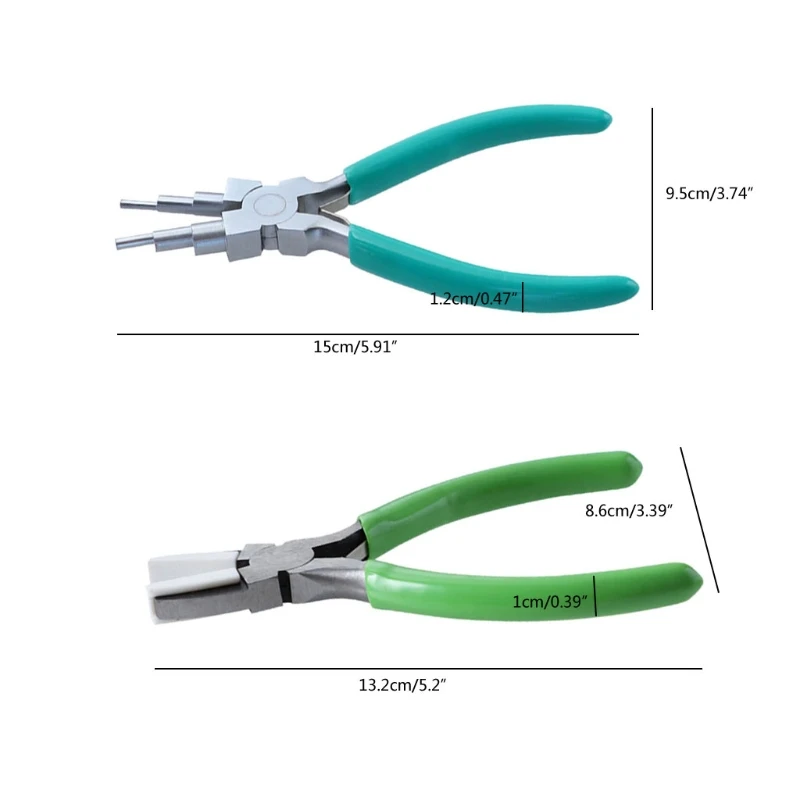 2 Pieces Jewelry Tongs Including 6-in-1 Making Tongs Jewellery Tongs