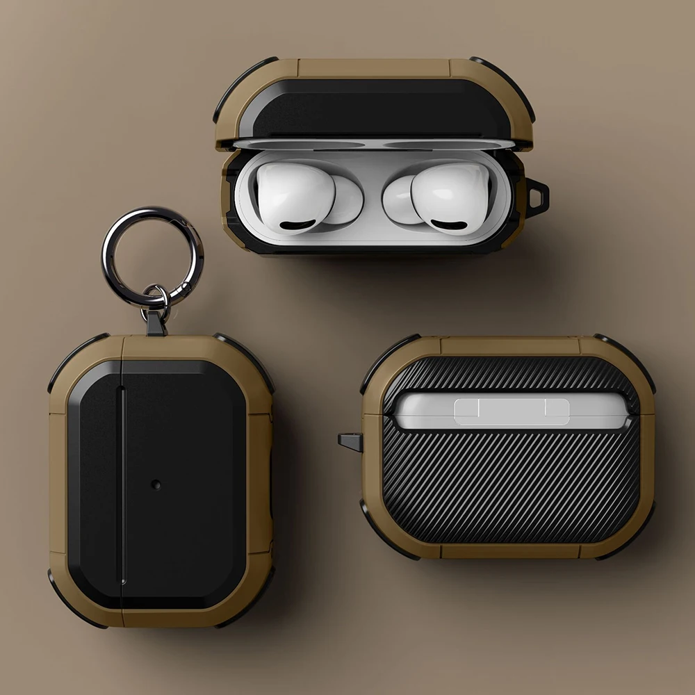 Custodia In Tpu Per Airpods Pro 2 Airpods 3 Accessori Auricolari Wireless Armor Air Pods 3 2 Con Portachiavi Funda Per Air Pods Pro 2Nd