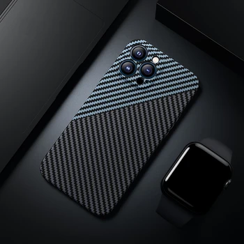 Ultra Thin Carbon Fiber Skin Case for iPhone 16E 17 Air 16 15 14 Plus 13 12 11 Pro Max Protective Matte Hard PC Cover