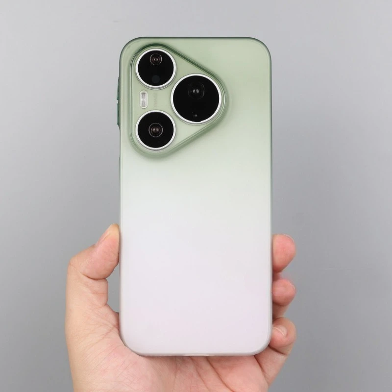 Vibrant Gradient Soft Silicone Shockproof Case - Ultra Thin Transparent TPU Cover