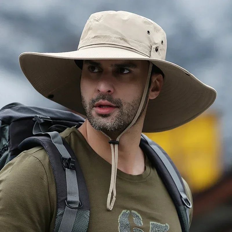 Adjustable Outdoor Hiking Caps Sunscreen Protection Breathable Sunshade Foldable Men Women Hiking Camping Casual Fishing Hats