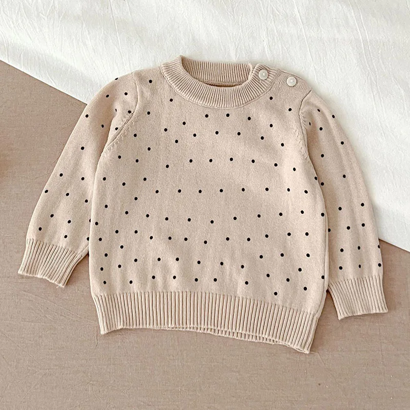 Autumn Winter Kids Sweater Toddler Baby Girl Boys Knitting Pullover Tops Long Sleeved Stripes Newborn Baby Boys Girls Sweater