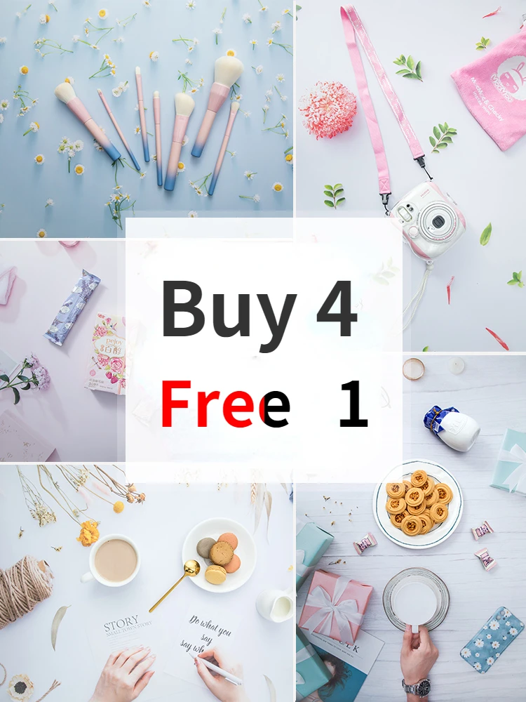 [Buy 4 Free 1]3D Photo Studio Background Product Photography Food Props