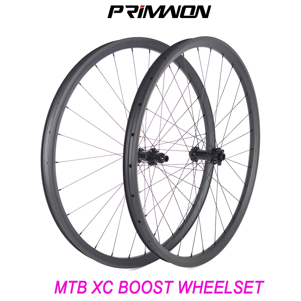 29Er Mtb Bike Boost Ratchet Hub Wheelset 25/30Mm Profondità 30/33/35Mm Larghezza Xc Tubeless Ruote Per Bicicletta Simmetria Asimmetria Hg Xd Ms