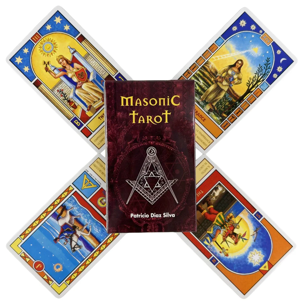 Masonic Tarot Cards A 78 Deck Oracle English Visions Divination