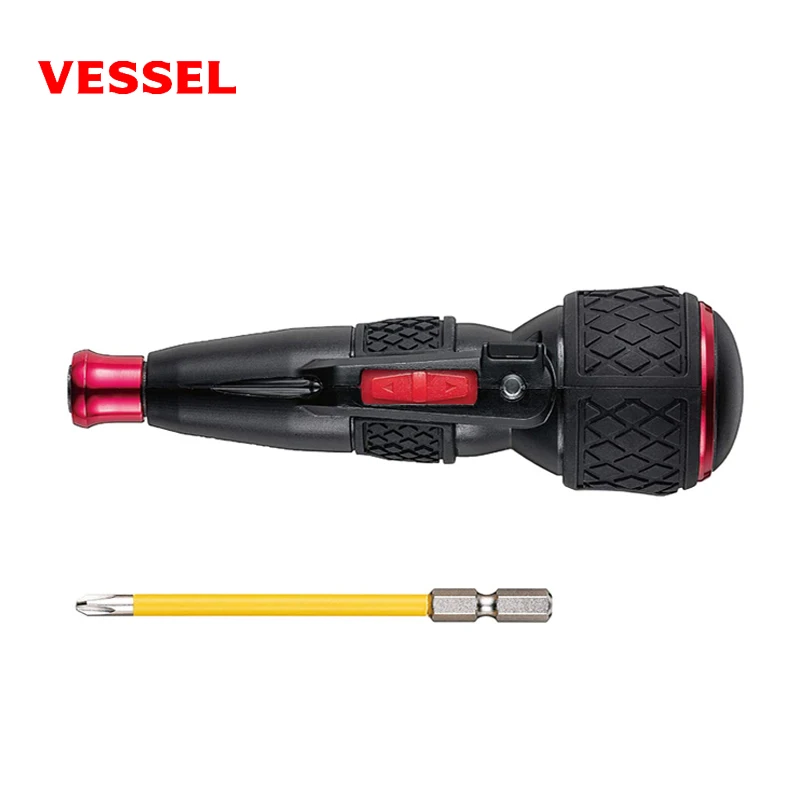 VESSEL Ball Grip Electric Cordless Screwdriver with Interchangeable