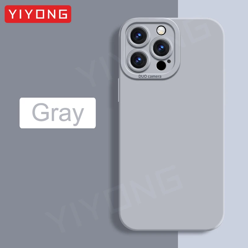 thumbnail image 1 of Funda suave de silicona líquida Original para iPhone, 15 Pro Max, YIYONG, 15, 14, 11, 12, 13, iPhone 13 Mini, iPhone 14 Plus, 1 of 5
