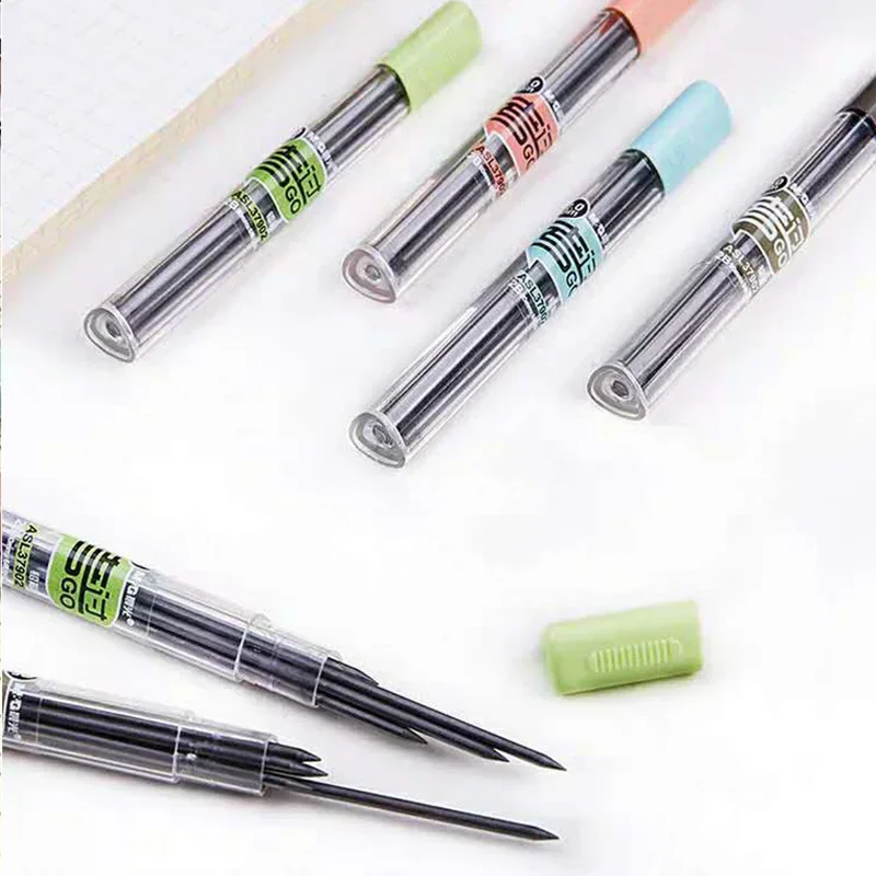 2.0mm Mechanical Pencil 3Pcs Drawing Painting Automatic Pencil Lead Set Students Supplies Office School Kawaii Stationery 2