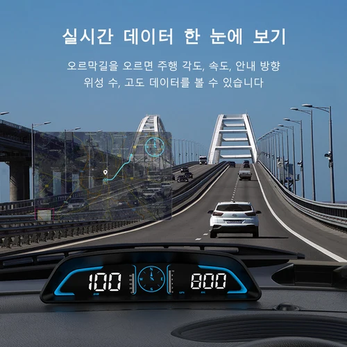 WYOBD G3 GPS HUD 자동 속도계 헤드 업 디스플레이 자동차 스마트 디지털 알람 알림 미터 모든 자동차에 대한 전자 액세서리 4