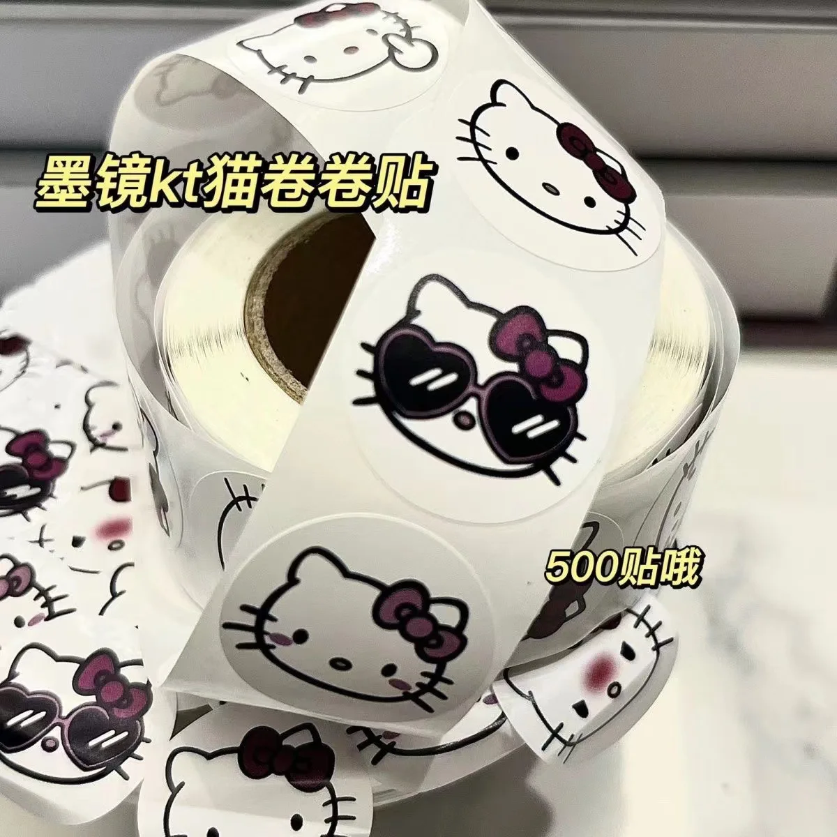 Nuovo 500 Pz Kawaii Hello Kitty Sanrio Adesivi Fai Da Te Cellulare Skateboard Frigorifero Decorazione Sigillo Adesivo Regali Di Compleanno