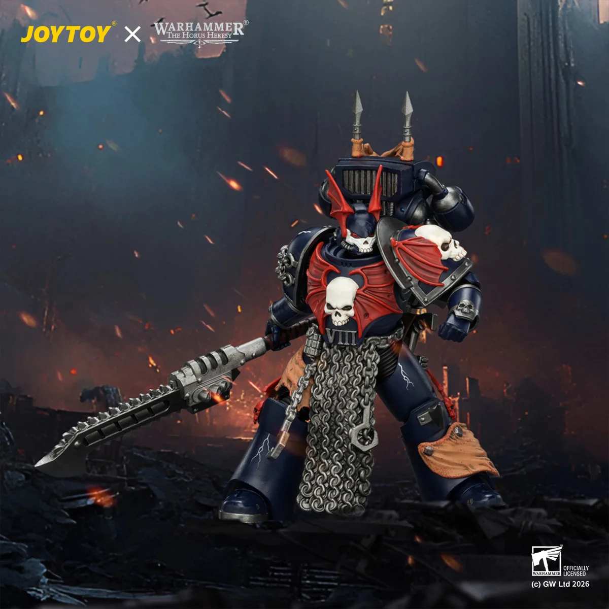 JOYTOY Warhammer "The Horus Heresy" 1/18 Actionfiguren Night Lords Legion Praetor mit Jump Pack