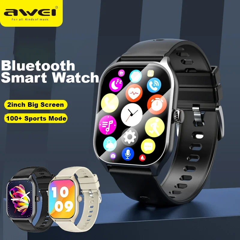 Awei H21 Multifunctional Smart Watch Men Women Bluetooth Connected