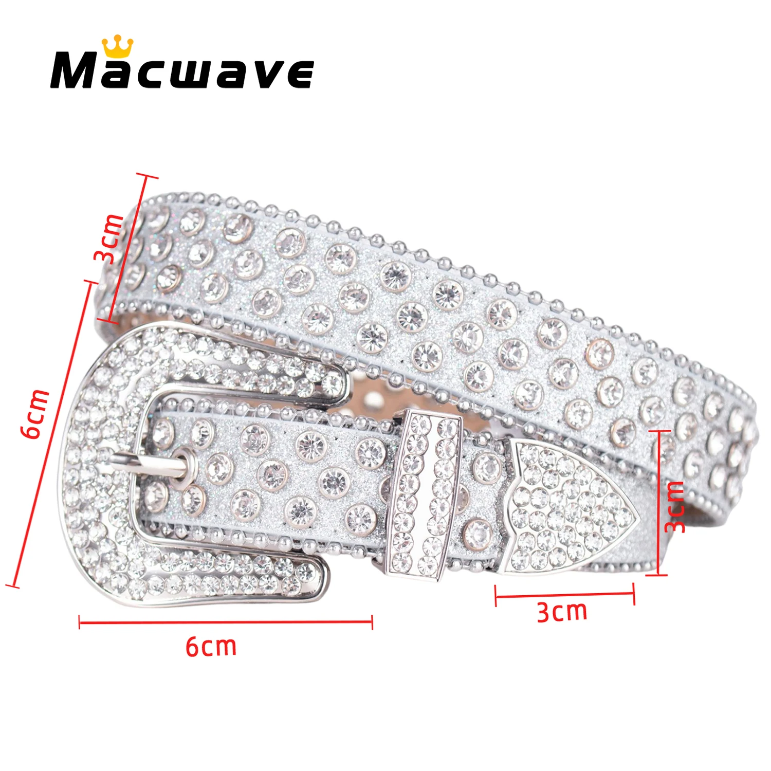 

Hot Sale Western Rhinestone Belts Fashion Luxury Clothes Women Belts for Men Designer Brand Strap For Jeans Y2k Accessories