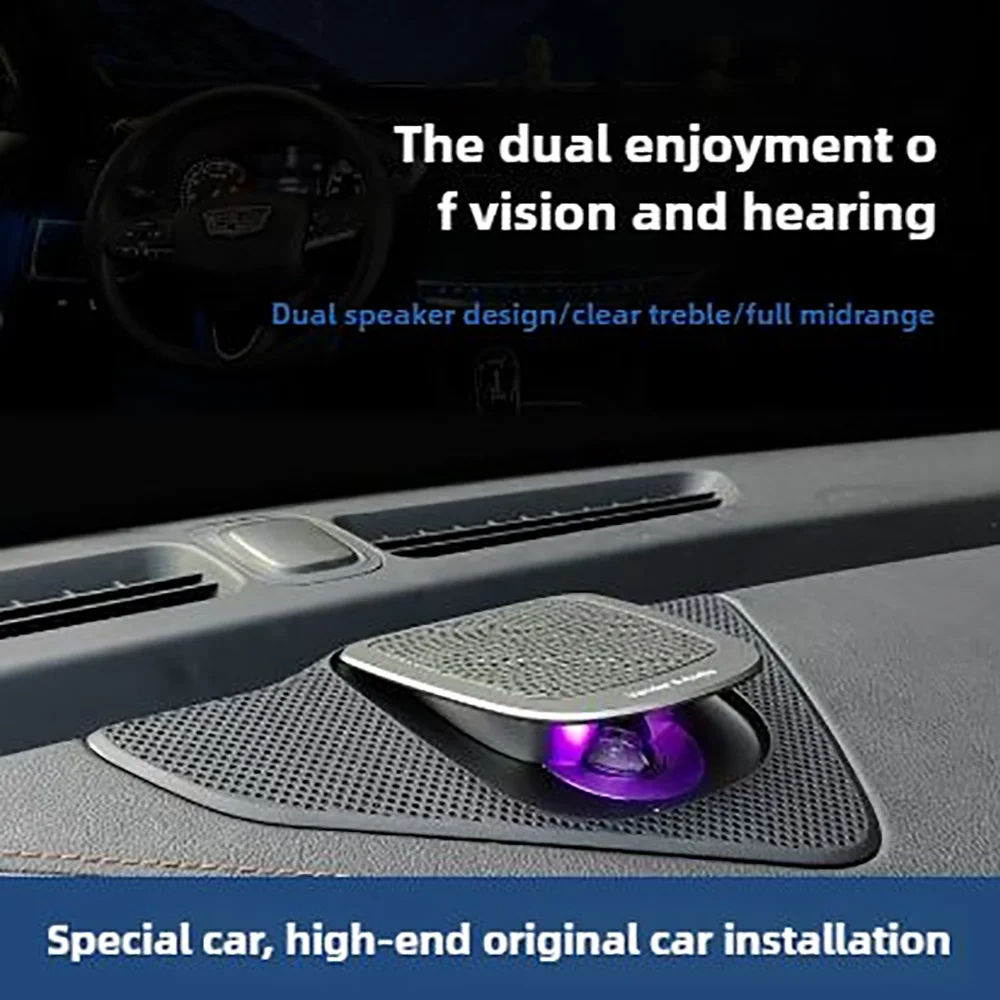 Car Sound Speakers for Cadillac CT4 CT6 Pop-up Tweeters Car Audio 32 Colors LED
