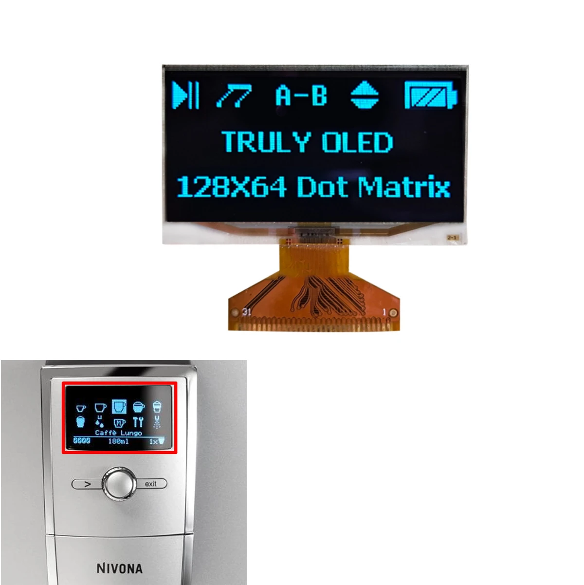 Sostituzione Display Modulo Per Nivona EF691 EF 0069348 Nicr 83x/84x/85x - Foto 11