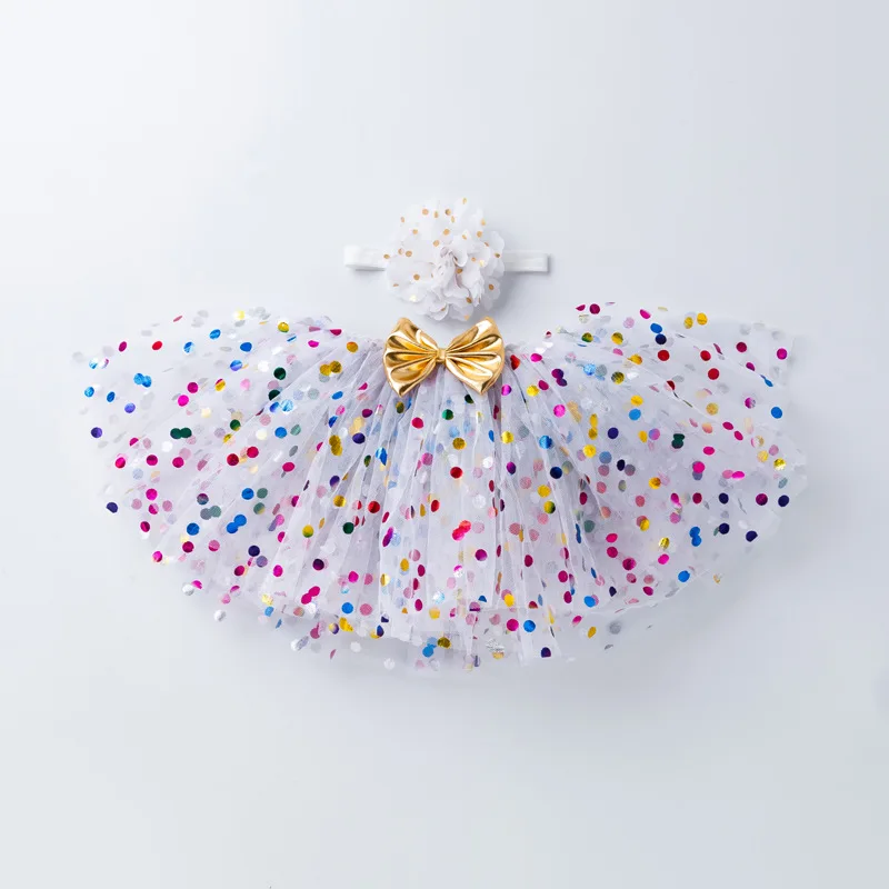 Baby girl tutu skirt girl skirt summer mesh clothing birthday gift baby princess skirt hair accessories suit clothing gentle fur hair clip girl back head plush hair clip hair clip headdress shark clip