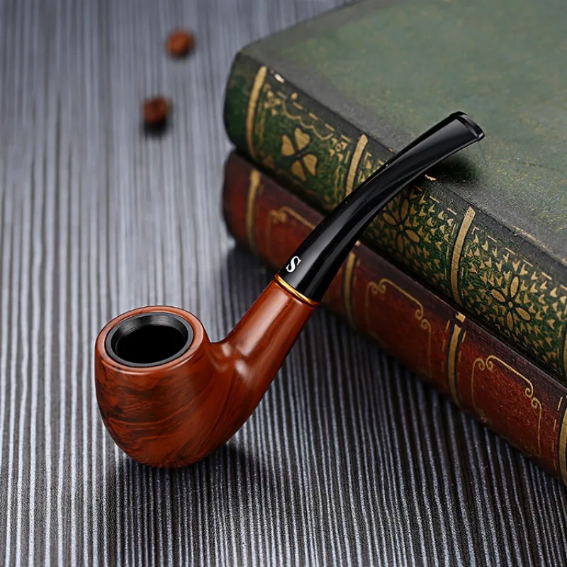 Bakelite Handmade Curved Handle Smoking Accessories 9mm Filter Pipe 6 Varieties Entry-level Cleaning Pipe