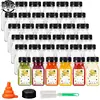 4Pcs 120ML Clear Drink Containers Plastic Reusable Empty Juice Bottles With Black Tamper Proof Lids Milk Split Beverage Bottle 2