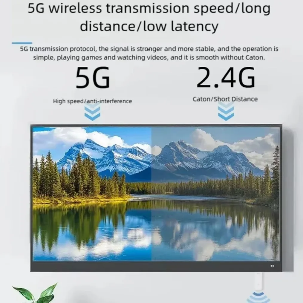 5G 1080P 30M Wireless HDMI-Compatible Video Transmitter Receiver Extender Display Adapter Dongle For TV Box Monitor Projector PC