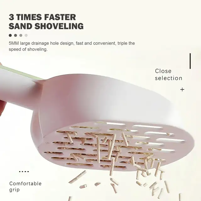 1 Pcs Cat Litter Stool Sand Spoon Sieve Shovel Bracket Set With Storage Box Pet Kitten Portable Cleaning Tool Kit 3