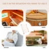 Sauna Backrest, Wooden Sauna Backrest, Ergonomic S-Shaped Backrest, Suitable for Sauna Recovery, Health and Relaxation XY 3
