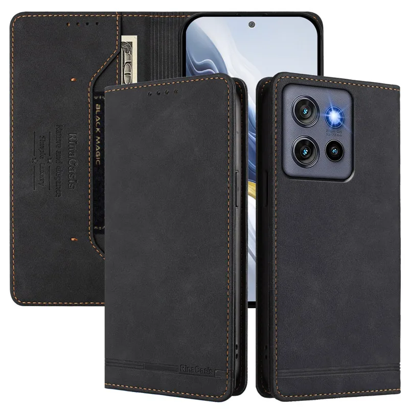 Leather Retro Anti-Theft Magnetic Wallet Flip Phone Case