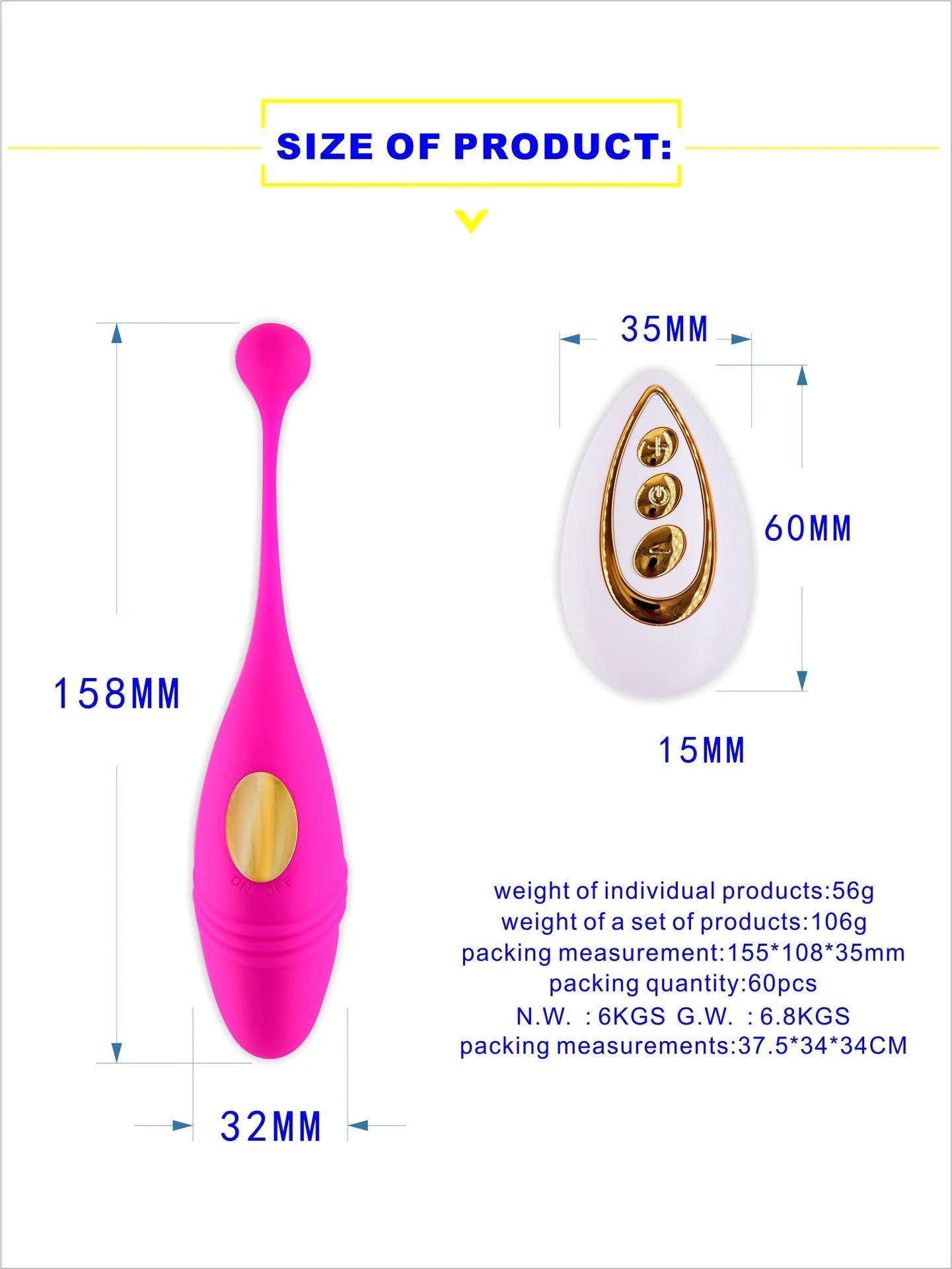 Remote Control Vibrating Egg For Couples Discreet Vibrator_voghion.com