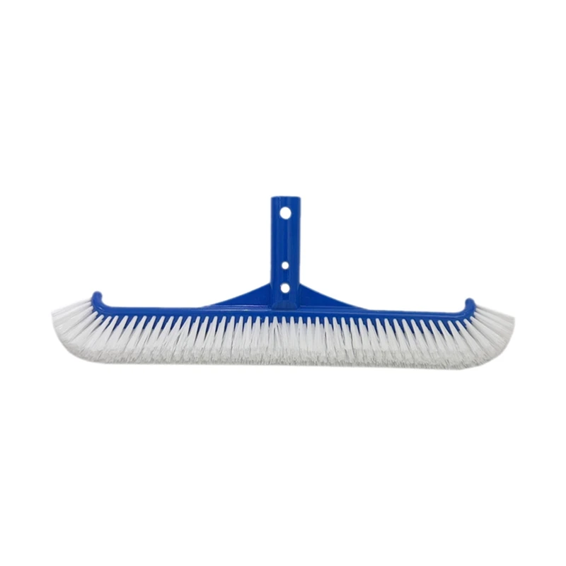 

Swimming Pool Brush Swimming Brush 18-Inch Pool Brush With Plastic Bristles On Both Sides Blue Pool Cleaning Brush Easy To Use