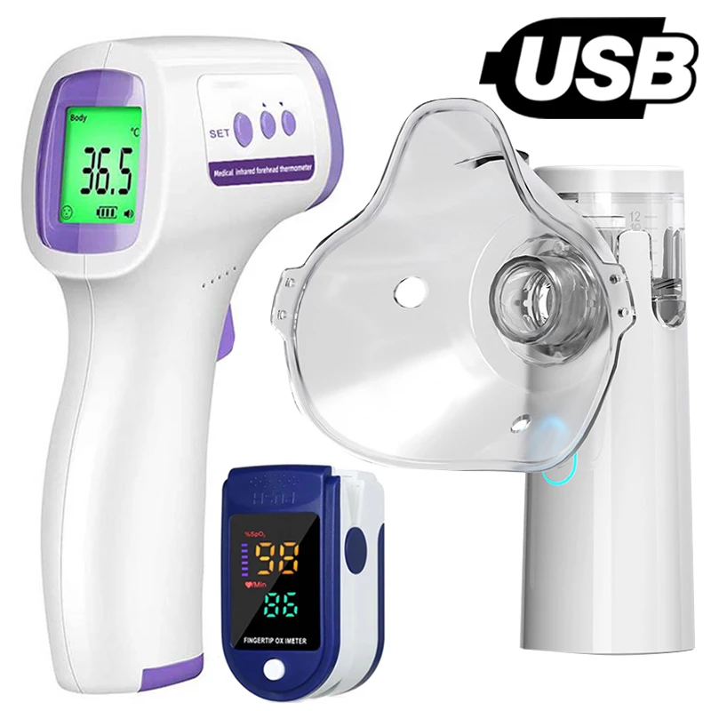 Handheld Inhale Nebulizer Mesh Atomizer Inhaler Nebuliser Inhalator For Adult Kids Nebulizador Oximeter Ear Thermometer Health mesh nebulizer medical nebulizer asthma inhaler spacer