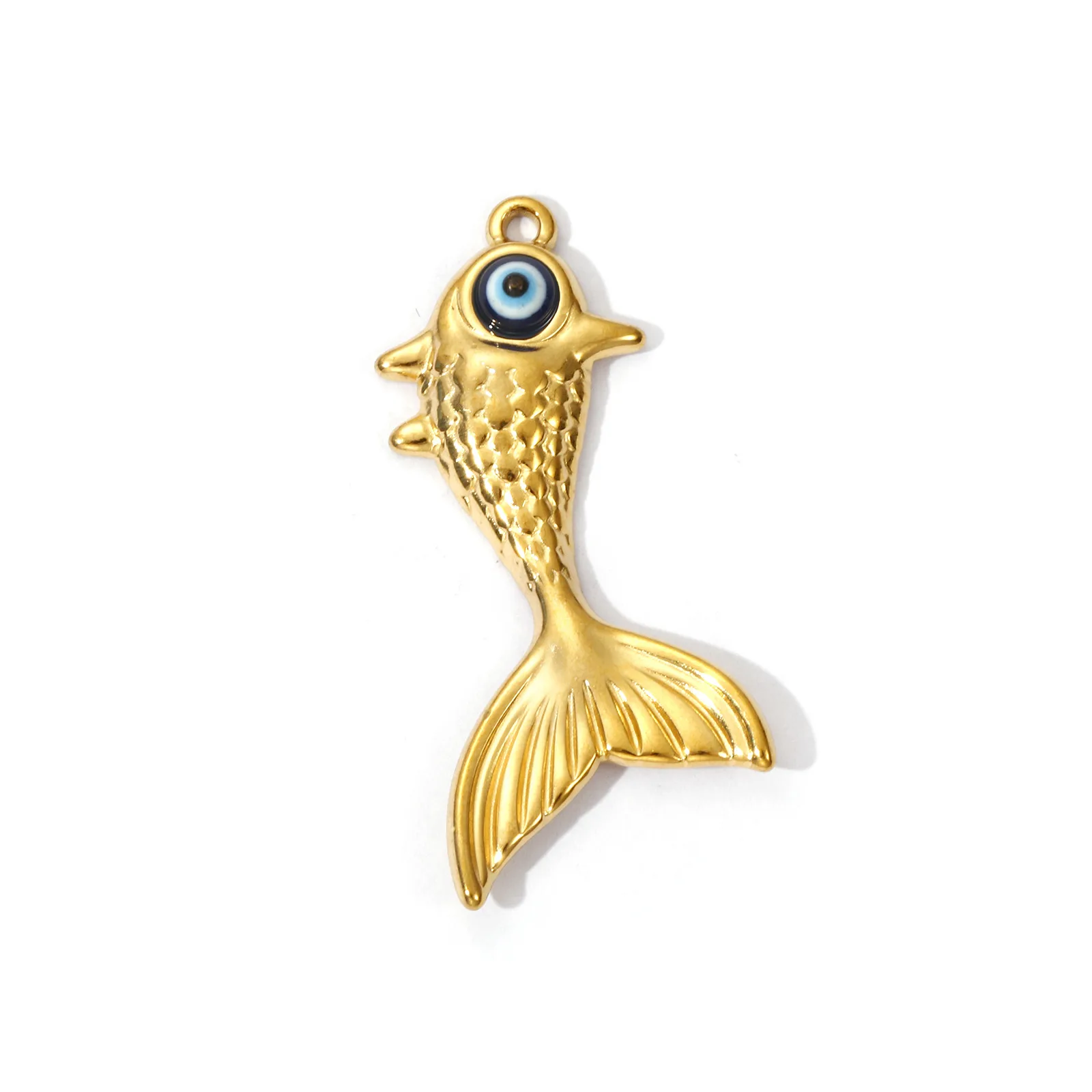 2 Stück 304 Edelstahl Ozean Schmuck Charms Fisch Tier Anhänger für DIY Halskette Schmuckherstellung – Detail 10