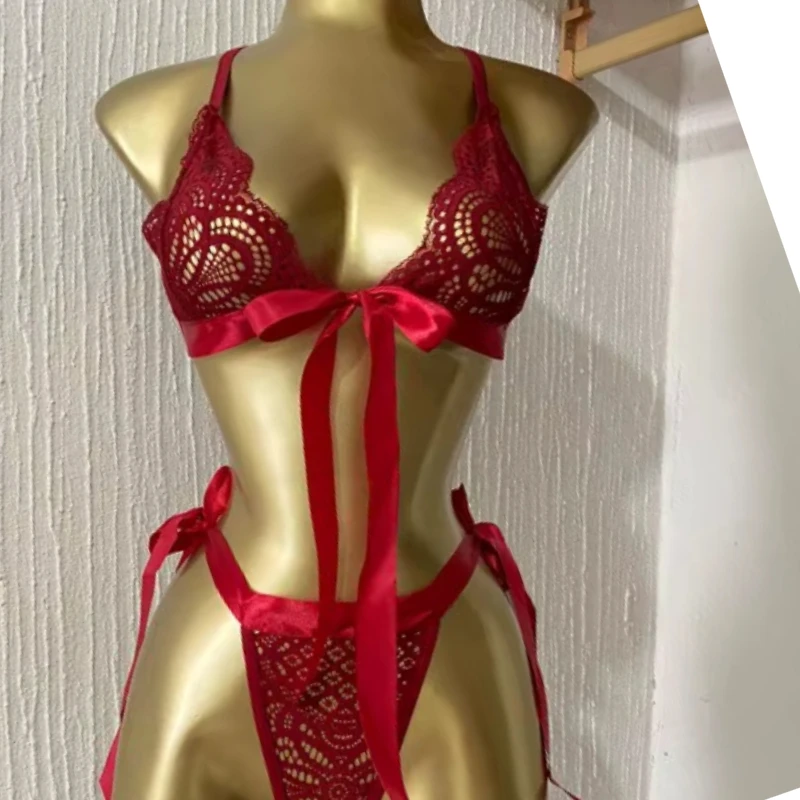 Women Lingerie Set Sexy Bra Set Women Underwear Set Sexy Lace Bra Brief Set Lingerie Set Women Transparent Bra Panties Sets Female Ultra-thin Unlined Underwear