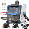 8-in-1 Welder Machine 200A MIG Welder Flux Core MAG Aluminum Spot Lift Stick Spool Gun Multifunctional Welding Tool with 1
