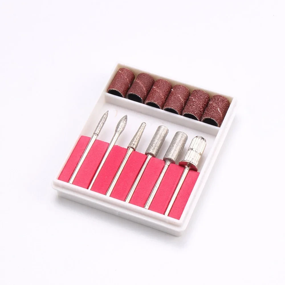 Nail Drill Kit Boxed Metal Polishing Grinding Head for Gel Nail Polish Manicure Pedicure Electric Machine Access