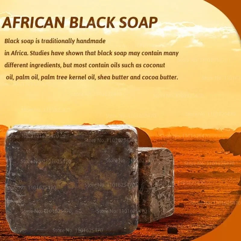 African Black Soap Remove Melanin Anti-aging Beauty Moisturizing Natural Bath Body Treatment