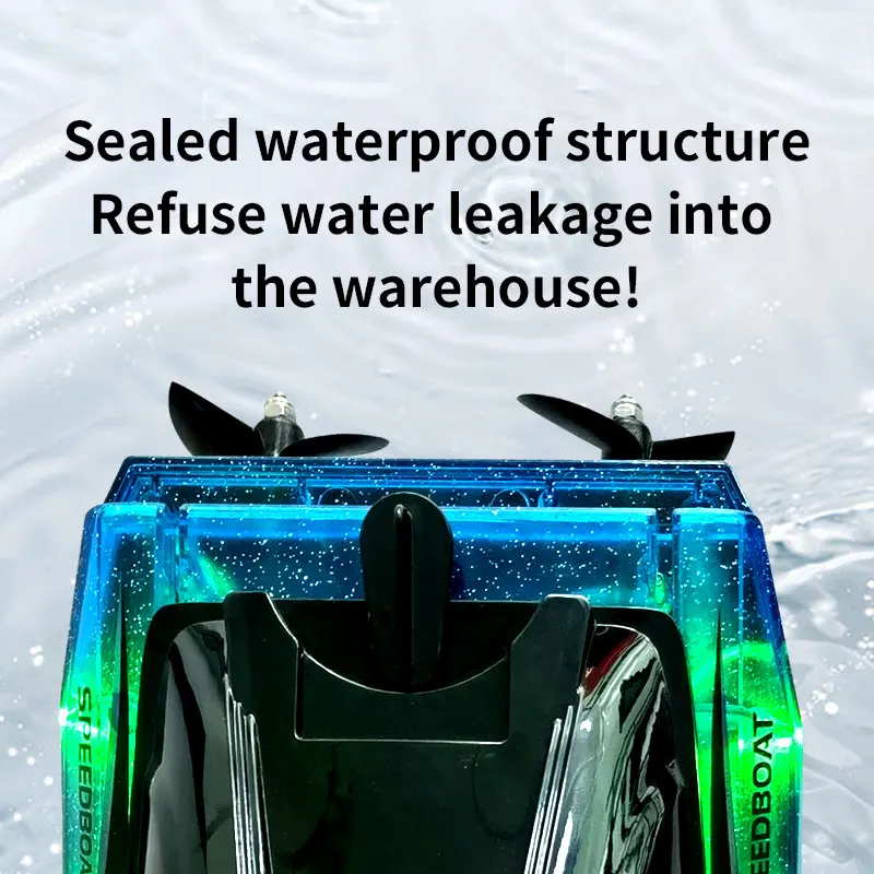 RC Speedboat Boat 30 KM/H High Horsepower Electric Speed Racing Speedboat 42cm Speedship Outdoor Boats Toys For Boys 5