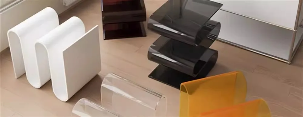 Acrylic Bedside Table Storage Transparent Sofa Edge Bedroom Minimalist Irregular Magazine Racks 거실장 Консоль Мебель Mesa Salon