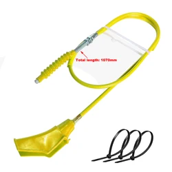 Universal Motorcycle Clutch Cable with Adjustable Stroke Length (YELLOW)